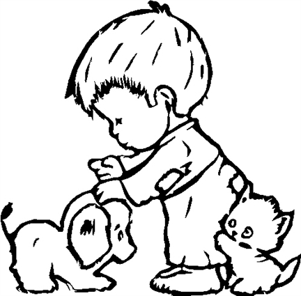 child-dog-and-cat