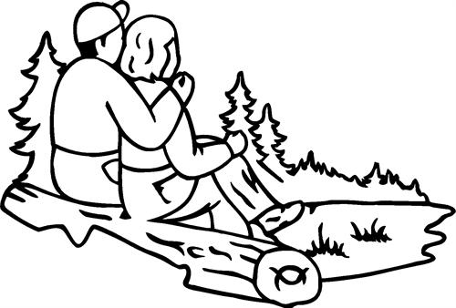 couple-on-log