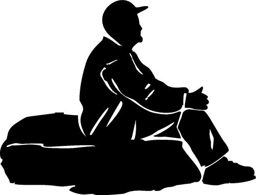 man-sitting-on-rock